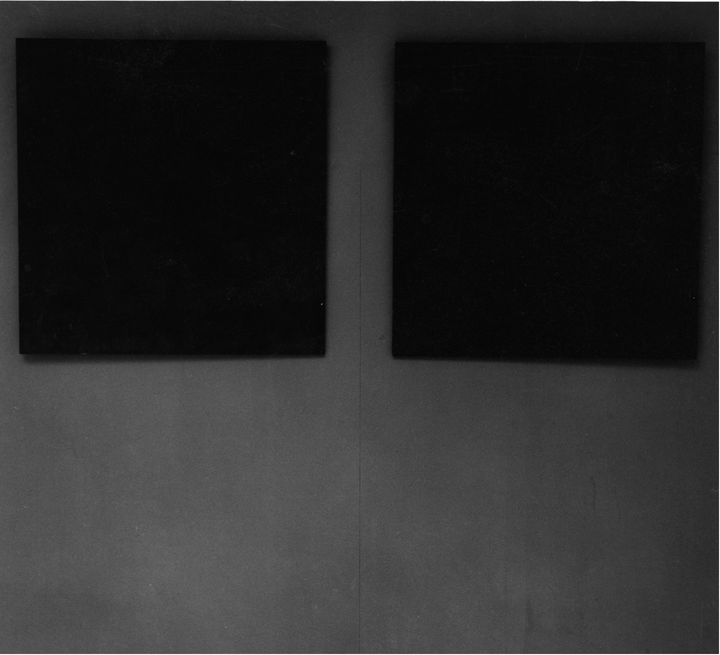 Catherine Christer Hennix, Ultra-Black Paintings, installation view, Moderna Museet, Stockholm, 1976.