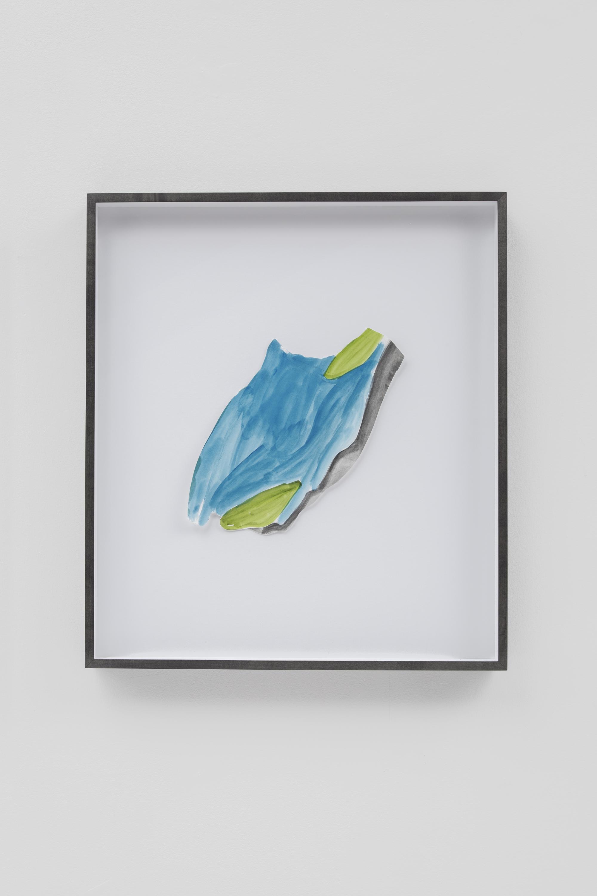 Monique Mouton, Venus, n.d., watercolor, pencil on paper, pearl gray, silver gray, rottenstone on maple frame, 25 5/8 x 22 5/8 x 2 1/4".
