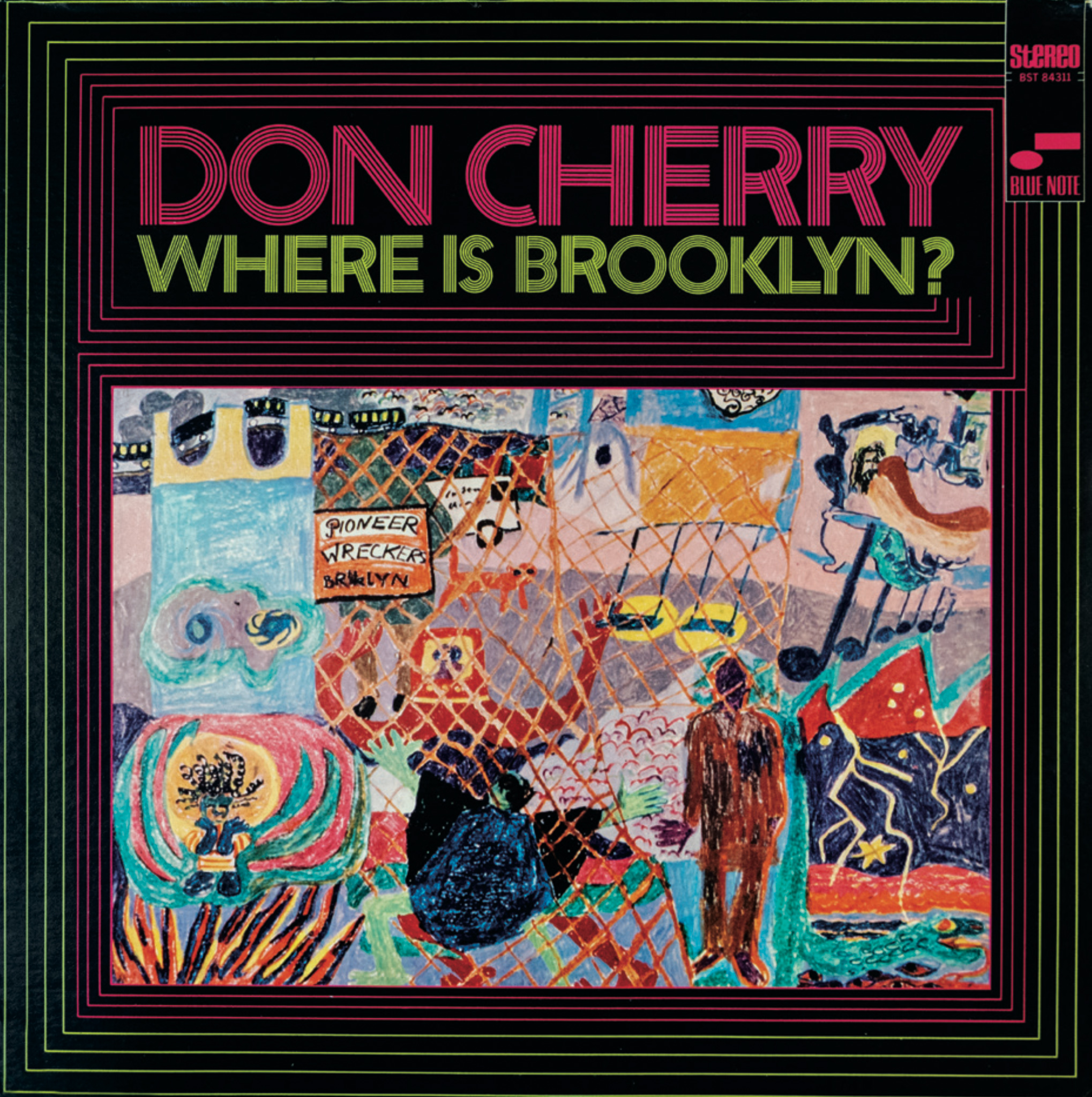 Album cover for Don Cherry’s Where is Brooklyn? (Blue Note, 1969),