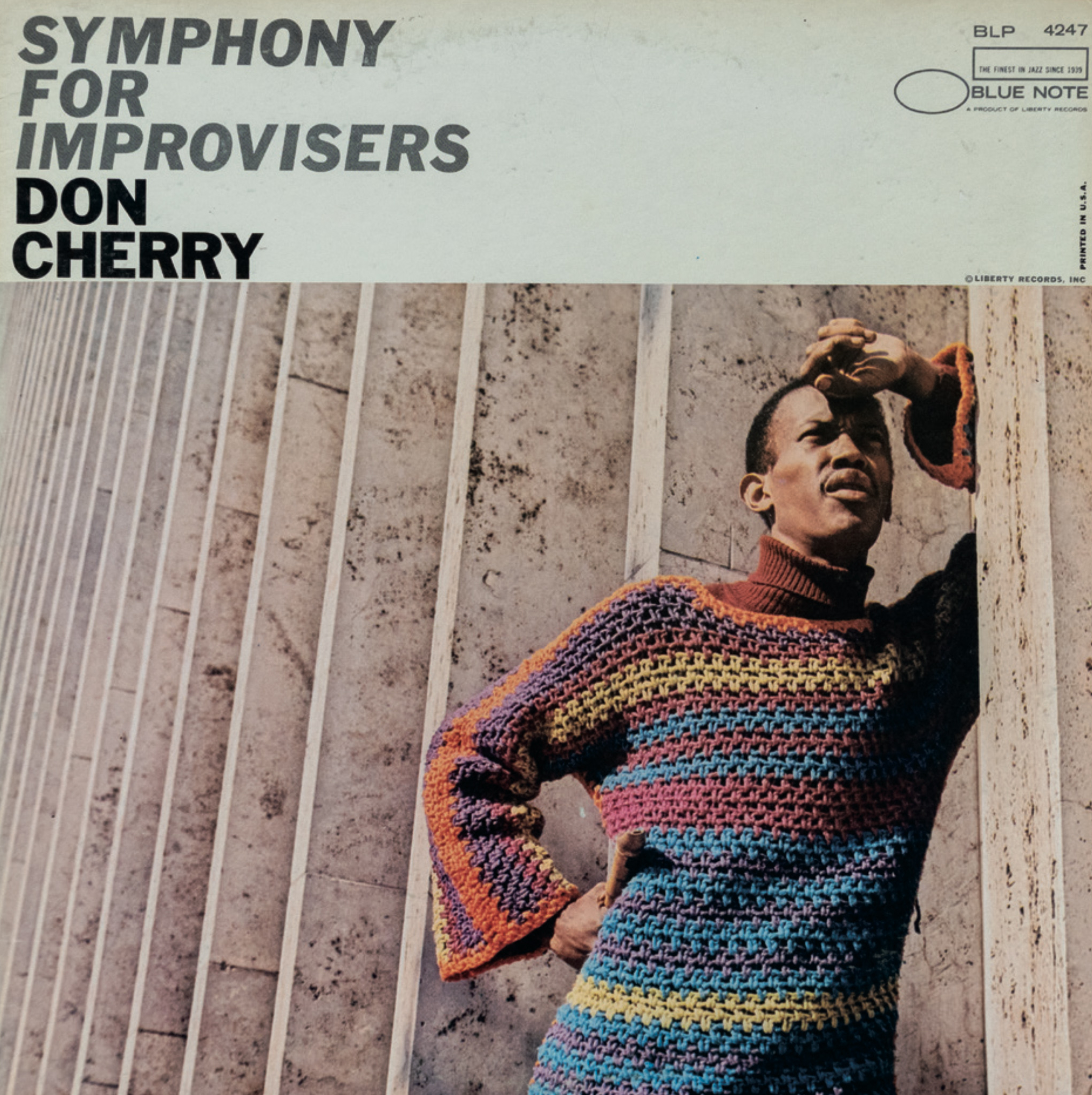Album cover for Don Cherry’s Symphony for Improvisers (Blue Note, 1967).