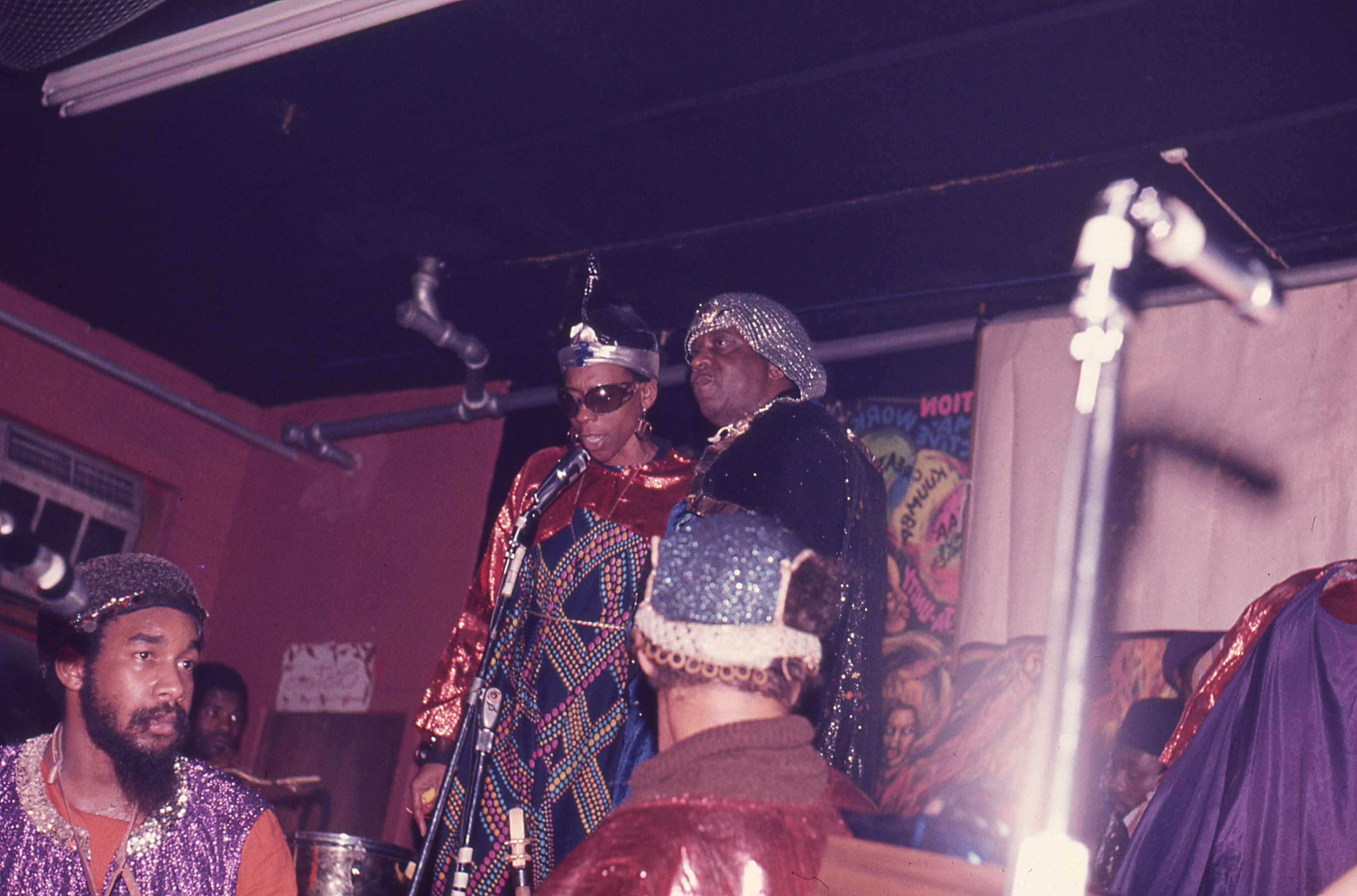 Sun Ra and June Tyson at The East, photographed by Basir Mchawi.