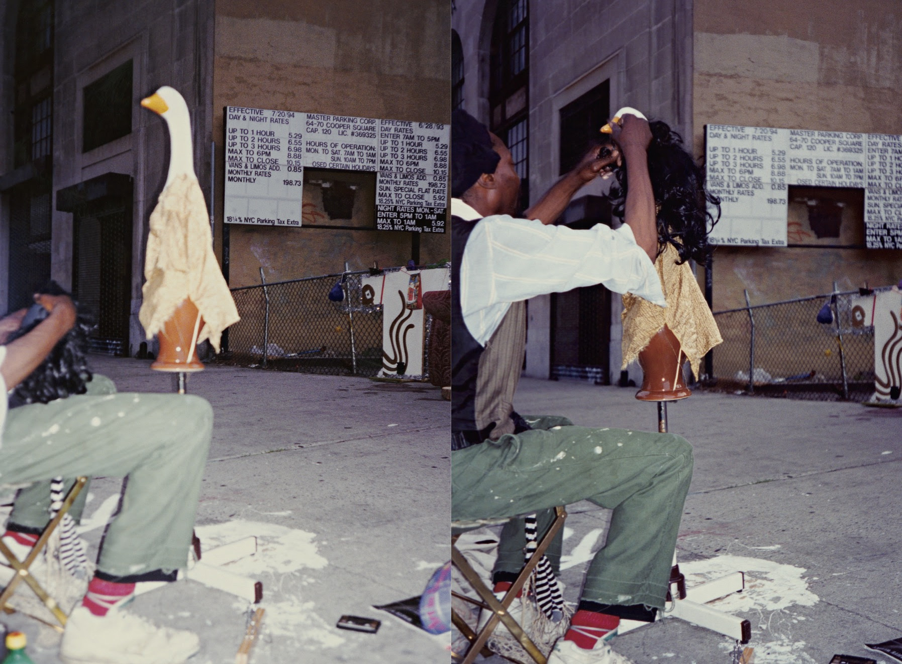 Curtis Cuffie on the streets of the East Village, photo by Margaret Morton.