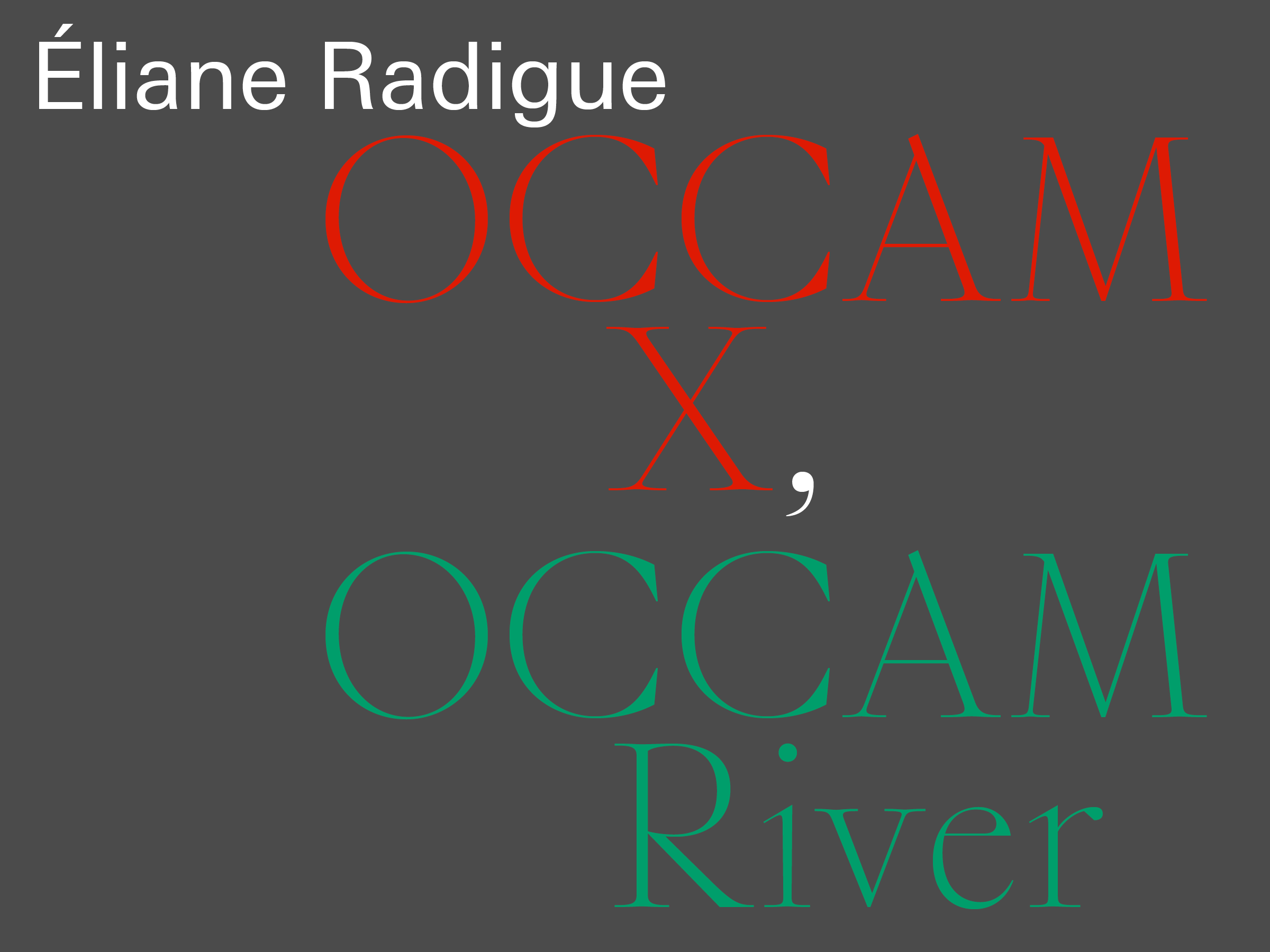 Radigue: Occam X, Occam River