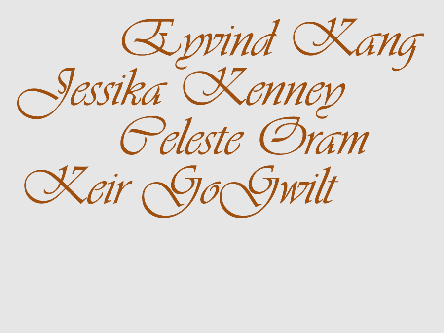 Eyvind Kang, Jessika Kenney, Celeste Oram, Keir GoGwilt