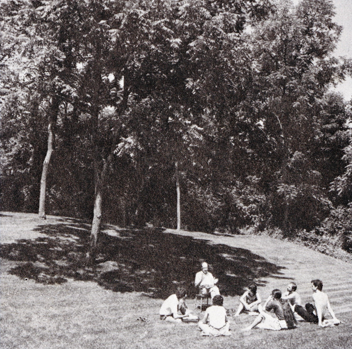 Hunt with members of the Relâche ensemble at Yellow Springs, Chester Springs, Pennsylvania, 1984,